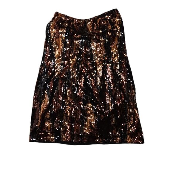 ANTHROPOLOGIE sequined strapless party NYE mini dress plus size 16 - Picture 3 of 13